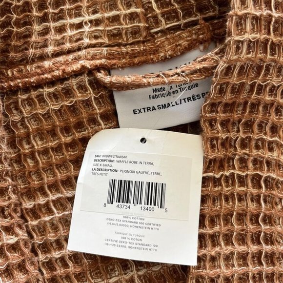 Unisex Luxury Waffle Bath Robe Turkish Cotton Brand Parachute Retails $125 - Picture 6 of 6